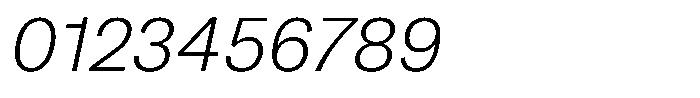 Kern Standard Light Italic Font OTHER CHARS