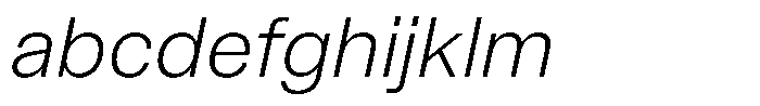 Kern Standard Light Italic FONT