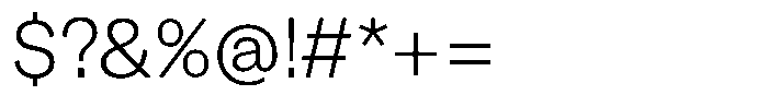 Kern Standard Light Font OTHER CHARS
