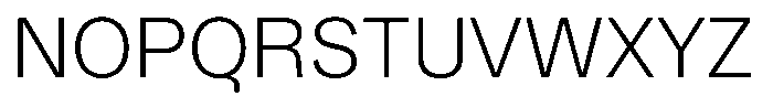 Kern Standard Light Font UPPERCASE