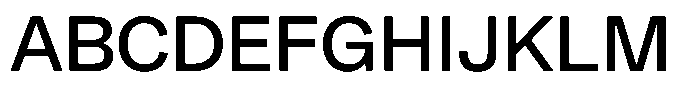 Kern Standard Medium Font UPPERCASE