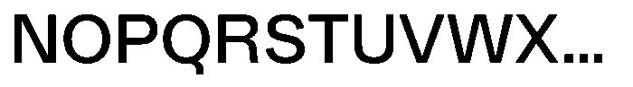 Kern Standard Medium Font UPPERCASE