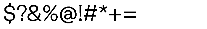 Kern Standard Regular Font OTHER CHARS