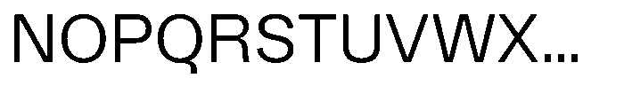 Kern Standard Regular Font UPPERCASE