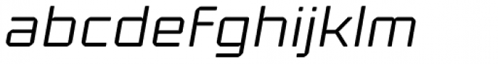 Kernel Light Oblique Font LOWERCASE