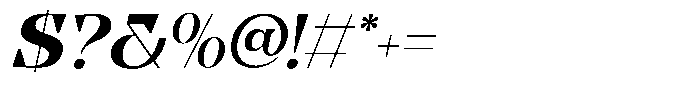 Kesiq Italic Font OTHER CHARS