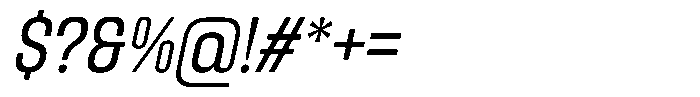 Kesradat Italic Font OTHER CHARS