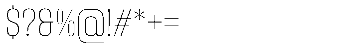 Kesradat Thin Font OTHER CHARS