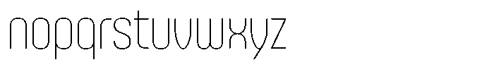 Kesradat Thin Font LOWERCASE