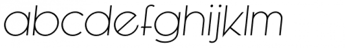 Kessel 205 Light Oblique Font LOWERCASE