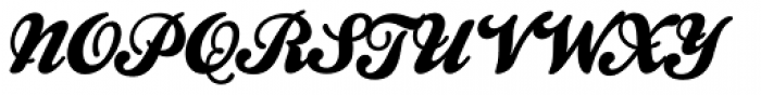 Kestrel Script Font UPPERCASE