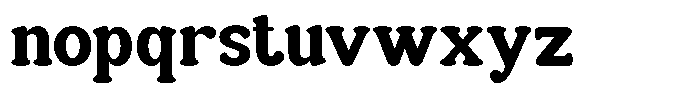 Ketost Font LOWERCASE