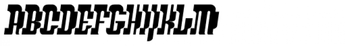 Kettapila D Black Oblique Font UPPERCASE