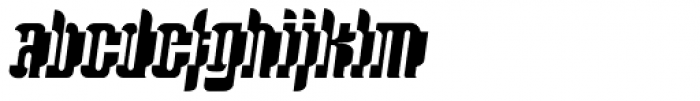 Kettapila D Black Oblique Font LOWERCASE