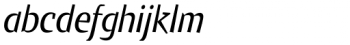 Keule Semi Serif EF Italic Font LOWERCASE