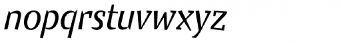 Keule Semi Serif EF Italic Font LOWERCASE