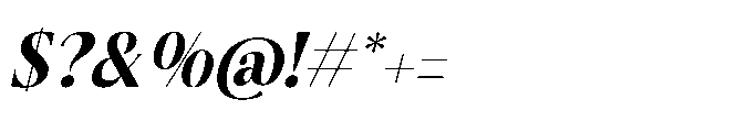 Keyalog Evelzor Italic Italic Font OTHER CHARS