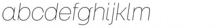 Keymer Thin Italic Font LOWERCASE