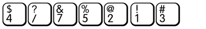 Keys MAC English Font OTHER CHARS