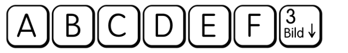 Keys Std Regular Font UPPERCASE