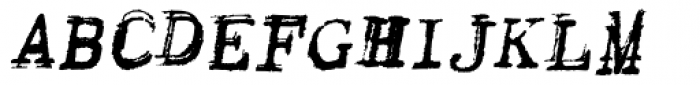 Keystoned Bold Oblique Font UPPERCASE