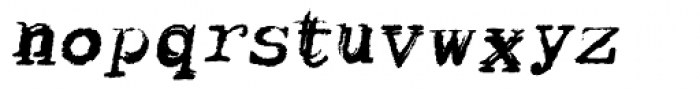 Keystoned Bold Oblique Font LOWERCASE