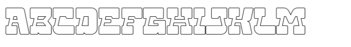 Keyute Outline Font UPPERCASE