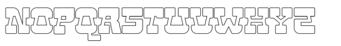 Keyute Outline Font UPPERCASE