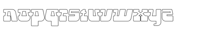 Keyute Outline Font LOWERCASE