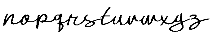 Keziah Font LOWERCASE