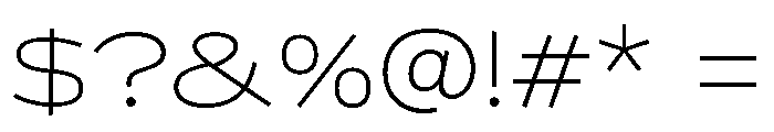KedemSansMLAAA UltraLight Font OTHER CHARS