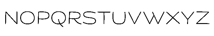 KedemSansMLAAA UltraLight Font LOWERCASE