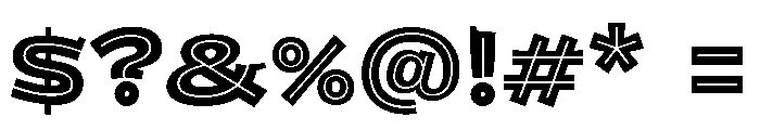 KedemSerifMLAAA Hollow Font OTHER CHARS