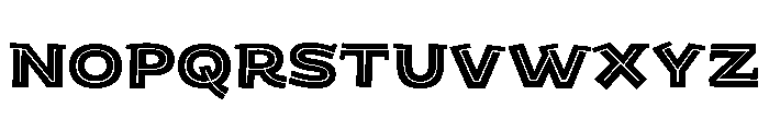 KedemSerifMLAAA Hollow Font LOWERCASE