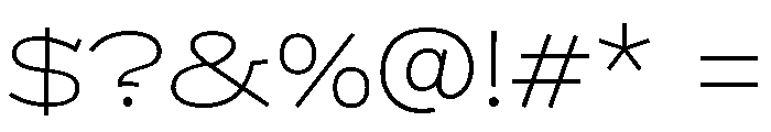KedemSerifMLAAA UltraLight Font OTHER CHARS