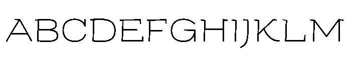 KedemSerifMLAAA UltraLight Font UPPERCASE