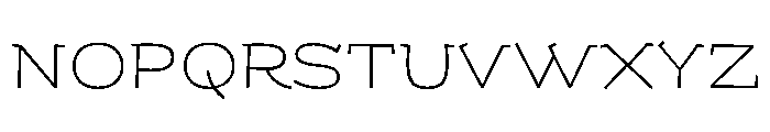 KedemSerifMLAAA UltraLight Font UPPERCASE