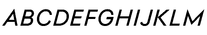KelvinSans Italique Font UPPERCASE