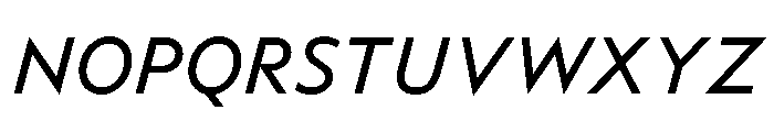 KelvinSans Italique Font UPPERCASE