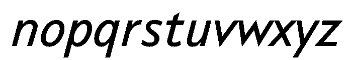 KelvinSans Italique Font LOWERCASE
