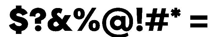 KelvinSans Noir Font OTHER CHARS
