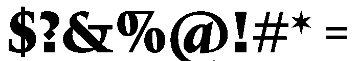Kernevel Black Font OTHER CHARS