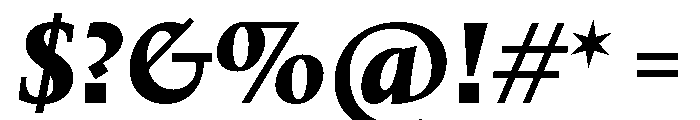Kernevel BlackItalic Font OTHER CHARS