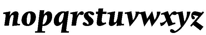 Kernevel BlackItalic Font LOWERCASE