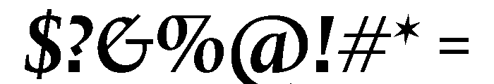 Kernevel BoldItalic Font OTHER CHARS