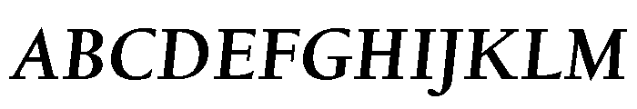 Kernevel BoldItalic Font UPPERCASE