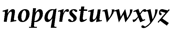 Kernevel BoldItalic Font LOWERCASE