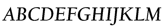 Kernevel BookItalic Font UPPERCASE