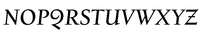 Kernevel BookItalic Font UPPERCASE