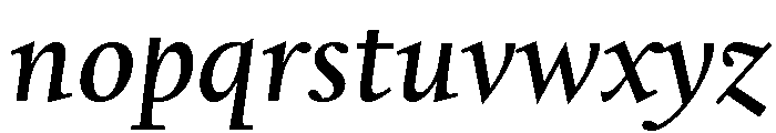 Kernevel BookItalic Font LOWERCASE